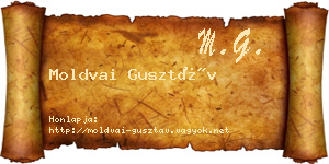 Moldvai Gusztáv névjegykártya